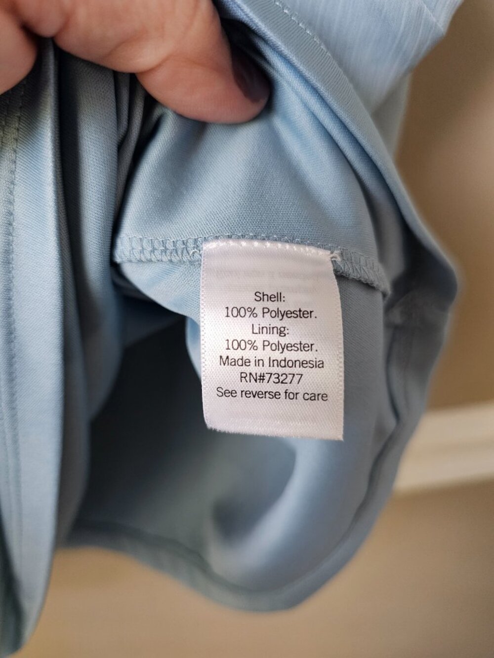Light Blue Ruffle Cap-Sleeve Blouse - Picture 5 of 8
